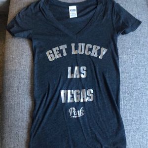 Victoria’s Secret Pink Las Vegas Graphic Tee- XS
